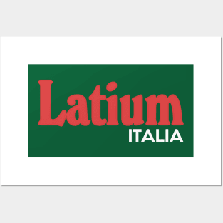 Latium // Italia Typography Region Design Posters and Art